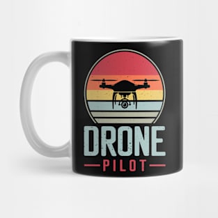 Drone Pilot Retro Vintage Drone Racing Mug